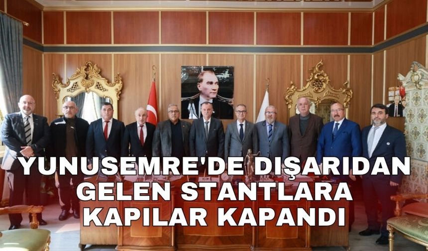 Yunusemre'de dışarıdan gelen stantlara kapılar kapandı