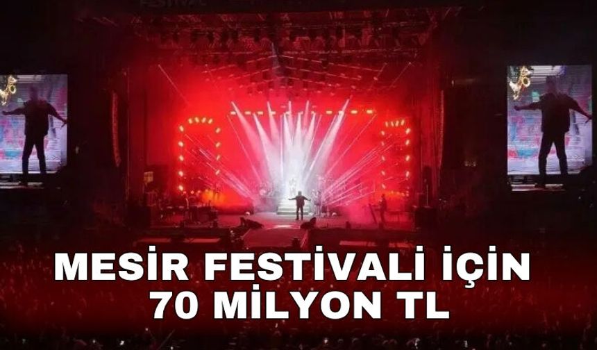 Mesir Festivali için 70 Milyon TL
