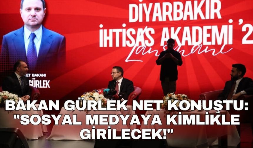 Bakan Gürlek net konuştu: "Sosyal medyaya kimlikle girilecek!"
