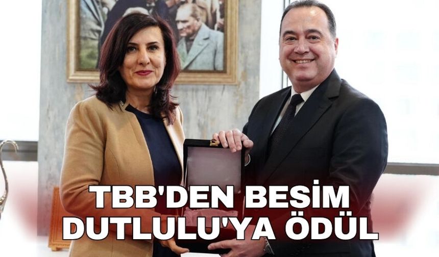 TBB'den Besim Dutlulu'ya ödül