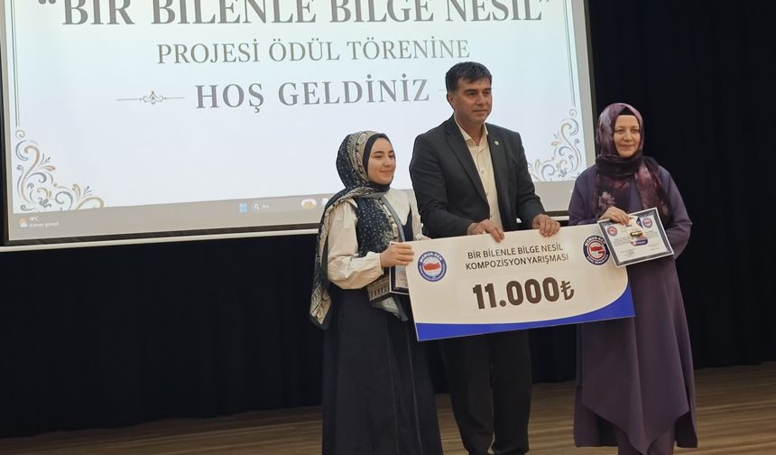 'Bir bilenle bilge nesil' projesinde ödül heyecanı
