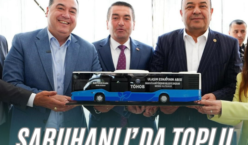 Başkan Dutlulu Saruhanlı’da toplu ulaşım esnafıyla buluştu