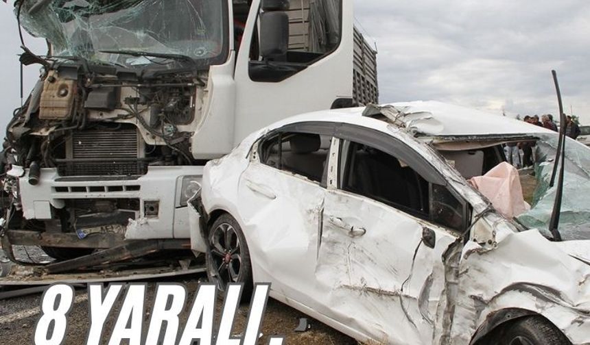 Manisa'da zincirleme trafik kazası: 8 yaralı, 1 gözaltı