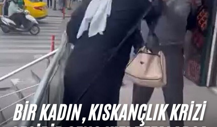 Akli dengesi yerinde olmayan bir kadın, kıskançlık krizi geçirip genç bir kızı bıçakladı