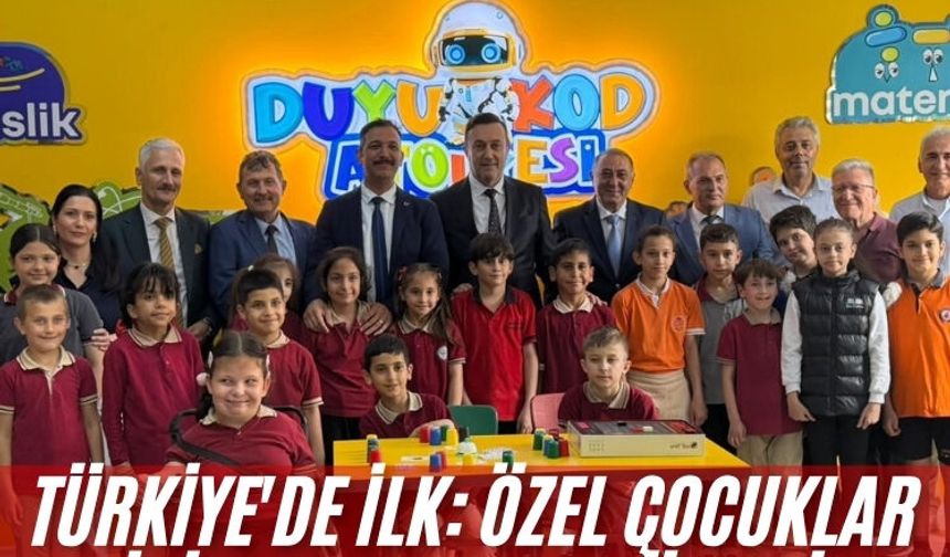 Türkiye'de ilk: Özel çocuklar için 'DUYU-KOD Atölyesi' açıldı