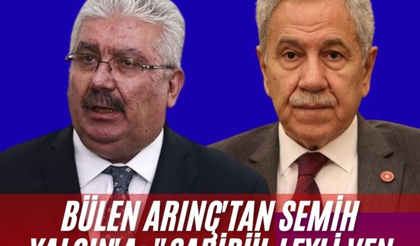 Bülen Arınç'tan Semih Yalçın'a: "Şaribül leyli ven nehar'
