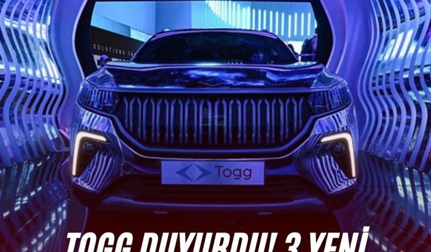 TOGG duyurdu! 3 yeni model yolda