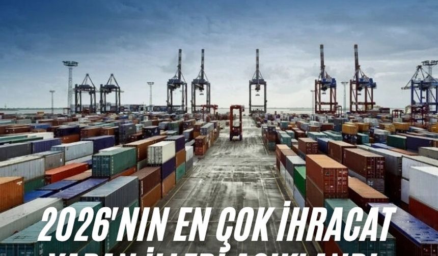 2026'nın en çok ihracat yapan illeri açıklandı: Manisa listede