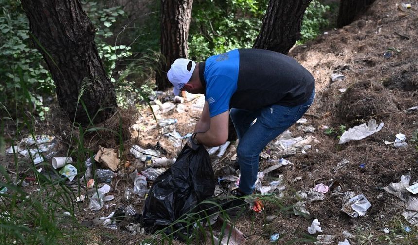 Çiftlik Park Mesire Alanı’nda çevre için el ele verildi