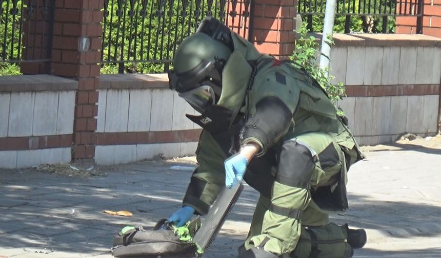 Fünyeyle patlatılan şüpheli çantadan, bilgisayar çıktı