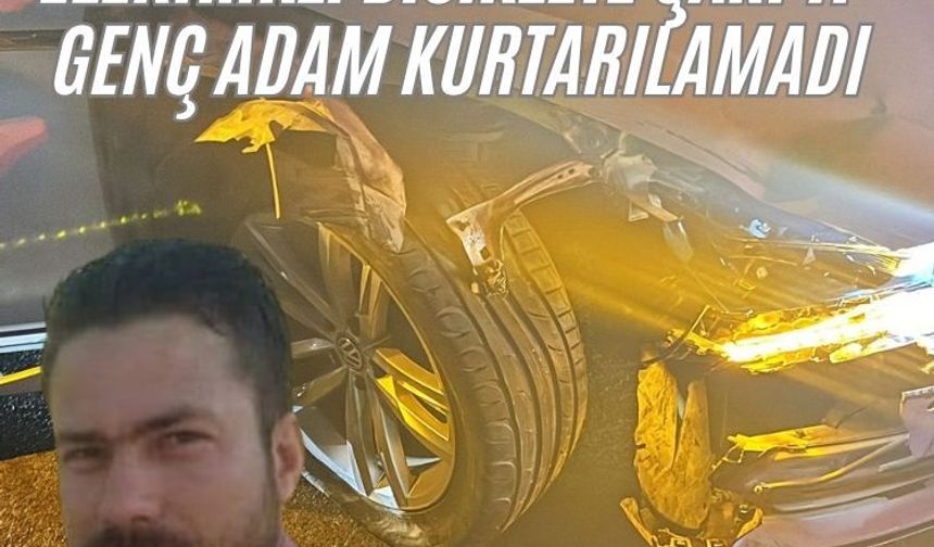Otomobil elektrikli bisiklete çarptı: 1 ölü