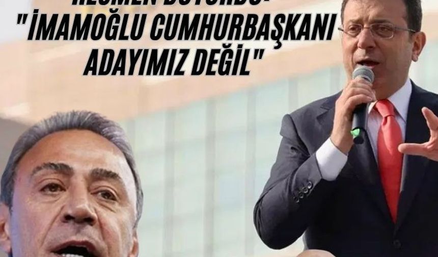 CHP Genel Başkan Yardımcısı resmen duyurdu: "İmamoğlu cumhurbaşkanı adayımız değil"