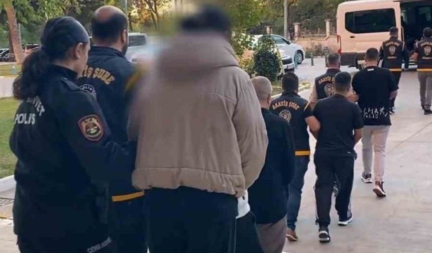 Manisa'da organize suç örgütüne yönelik operasyonda 9 tutuklama