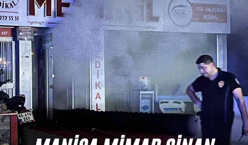 Manisa Mimar Sinan Bulvarı'nda yangın