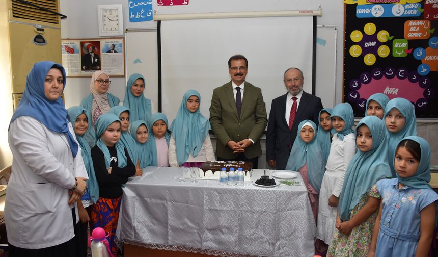 Kaymakam Güldoğan,Yaz Kur’an Kursu öğrencileriyle buluştu