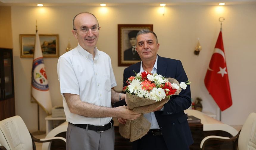 Başkan Şimşek'ten Kaymakam Yazar'a ziyaret