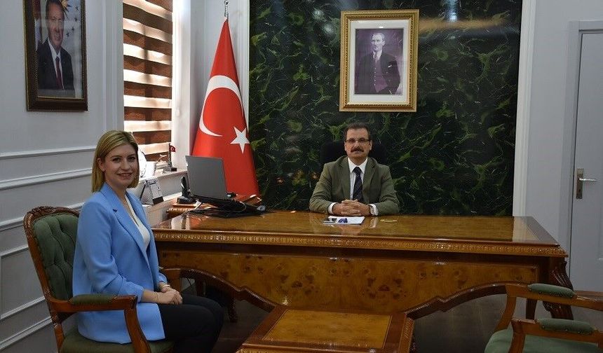 Kaymakam Güldoğan, yeni başhekimi ağırladı