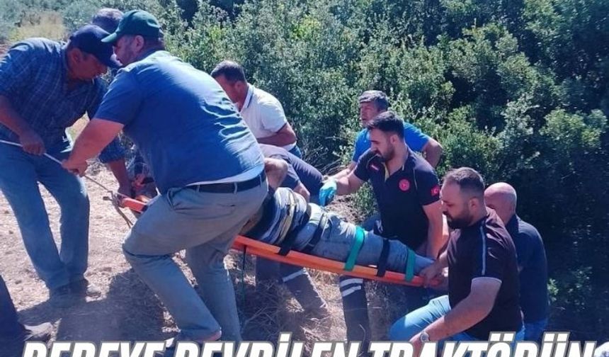 Dereye devrilen traktörün sürücüsü hayatını kaybetti