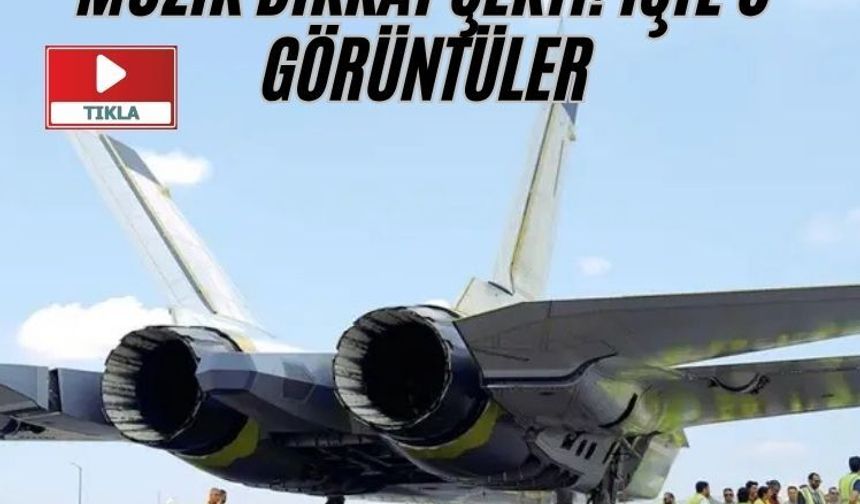 KAAN piste çıktı, arkadaki müzik dikkat çekti! İşte o görüntüler