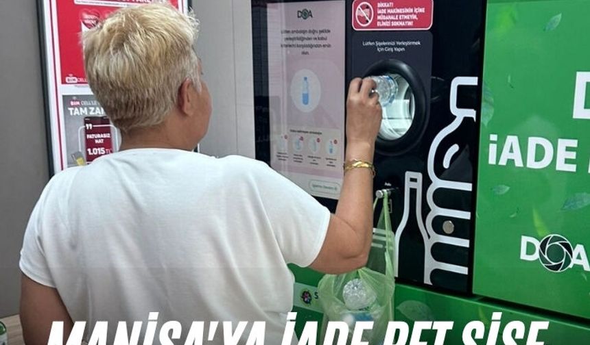 Manisa'ya iade pet şişe makinesi kuruldu