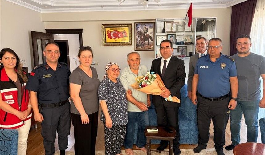 Yeni kaymakamın ilk durağı şehit evi oldu