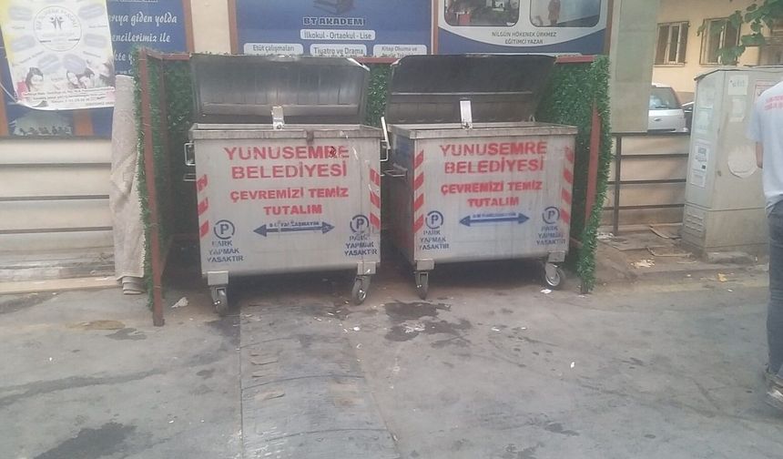 Yunusemre'de eski konteynerlere ‘yeniden hayat' veriliyor