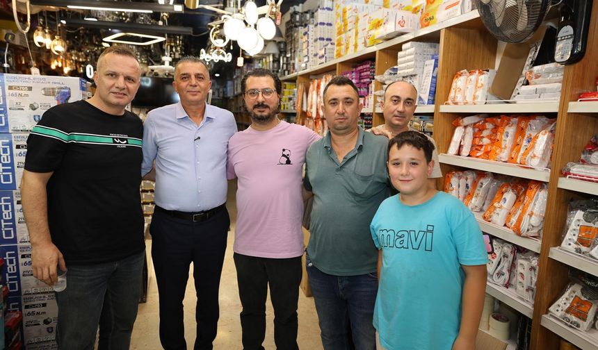 Başkan Şimşek Nişancıpaşa esnafının taleplerini tek tek dinledi