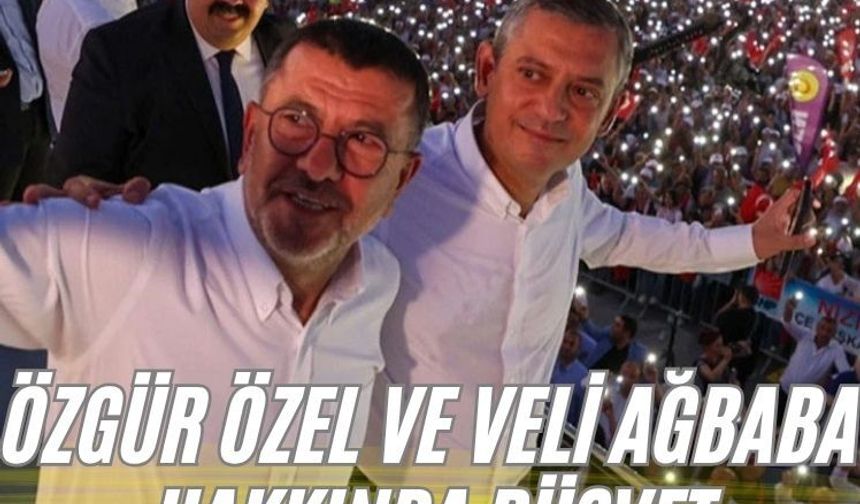 Özgür Özel ve Veli Ağbaba hakkında rüşvet fezlekesi