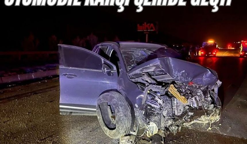 Kula'da kontrolden çıkan otomobil karşı şeride geçti: 4 yaralı