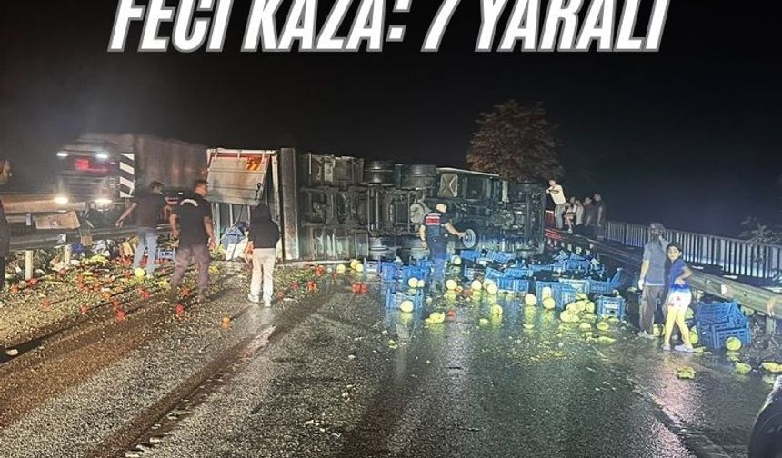 Manisa'da zincirleme trafik kazası: 7 yaralı