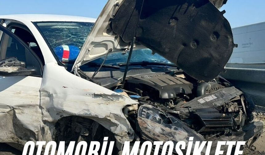 Otomobil motosiklete arkadan vurdu: 1 ölü