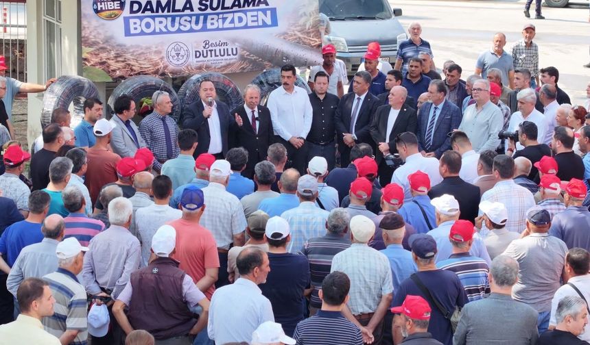 Salihli'de 500 üreticiye damlama sulama desteği