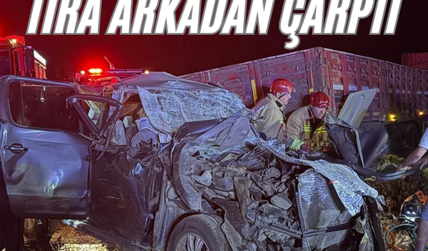Kula’da kamyonet tıra arkadan çarptı: 1 ölü, 4 ağır yaralı