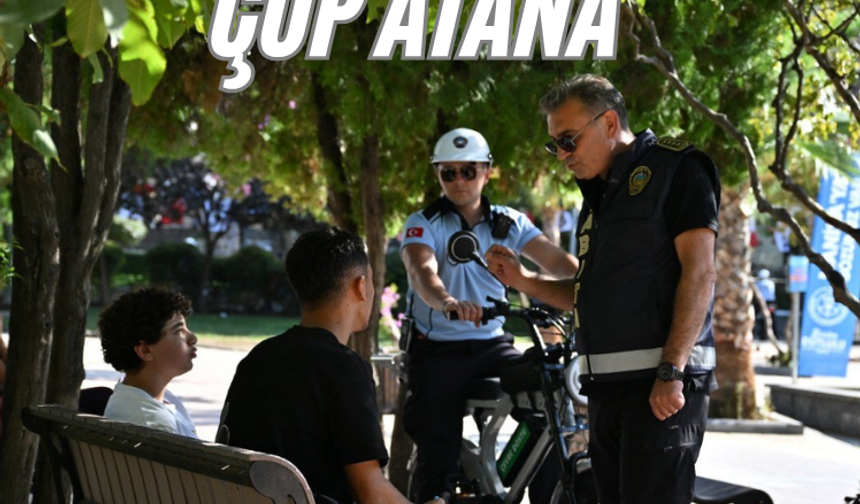 Manisa’da yere çöp atana 4 bin TL ceza