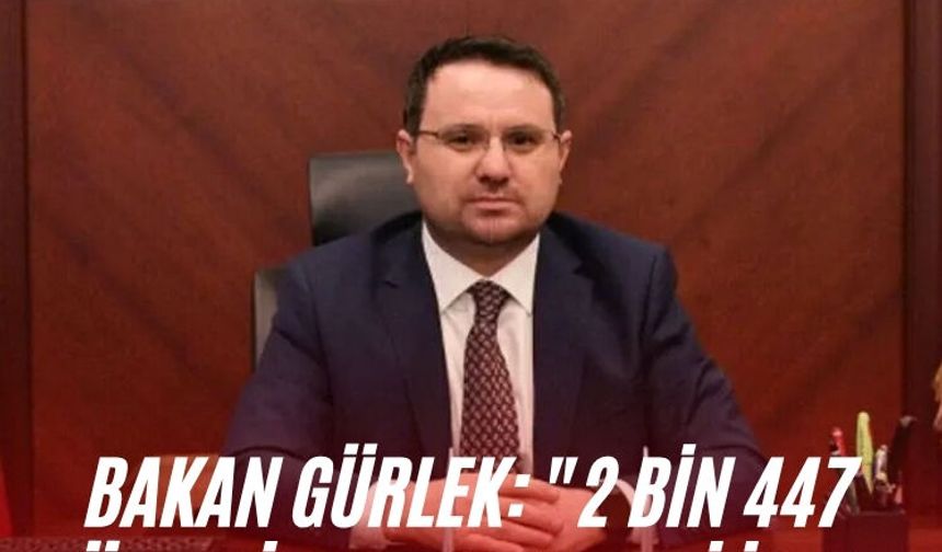 Bakan Gürlek: "2 bin 447 şüpheli hakkında adli işlem gerçekleştirildi"