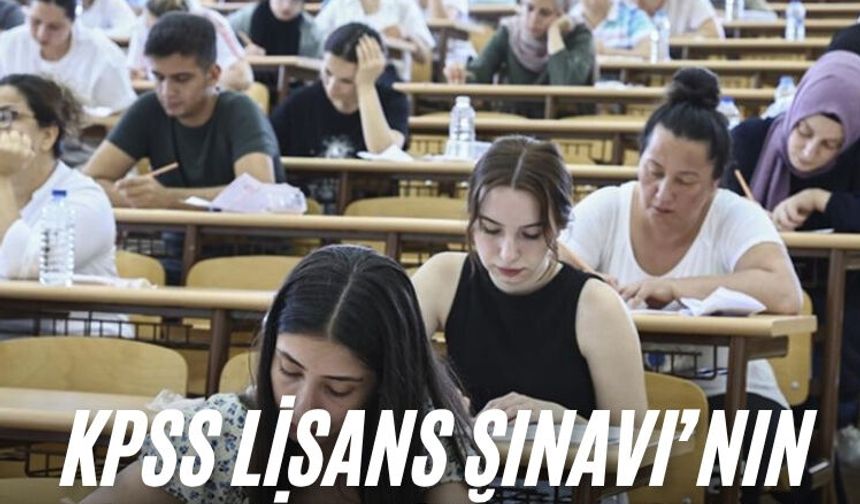 KPSS Lisans Sınavı’nın soru kitapçığı ve cevap anahtarı yayımlandı