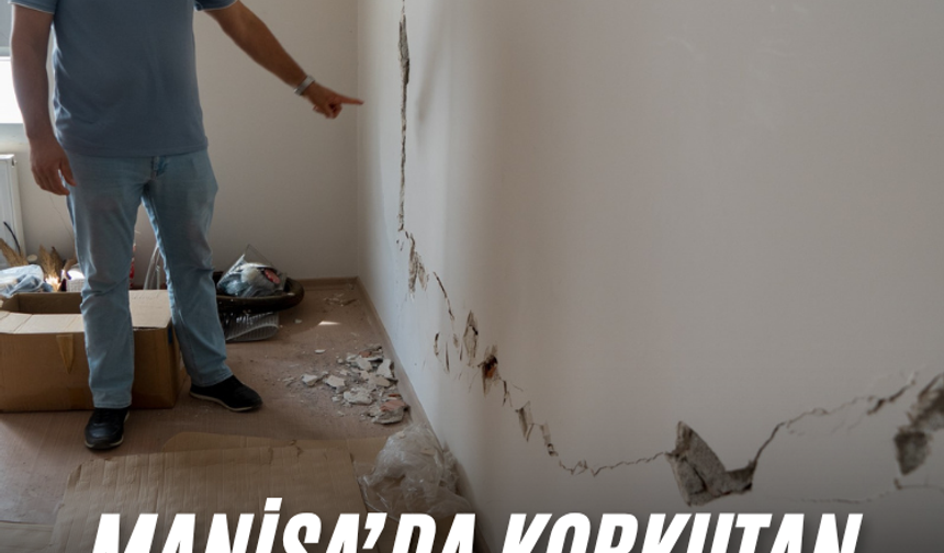 Manisa’da korkutan apartman