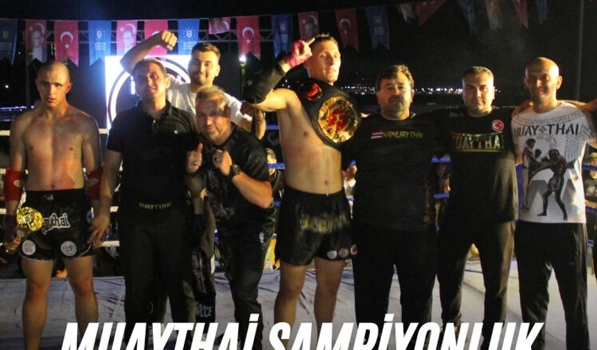 Muaythai şampiyonluk kemerleri Manisa'ya geldi