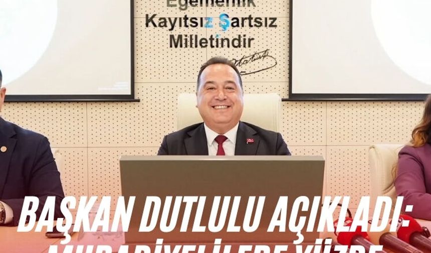 Başkan Dutlulu açıkladı: Muradiyelilere yüzde 50 su indirimi!