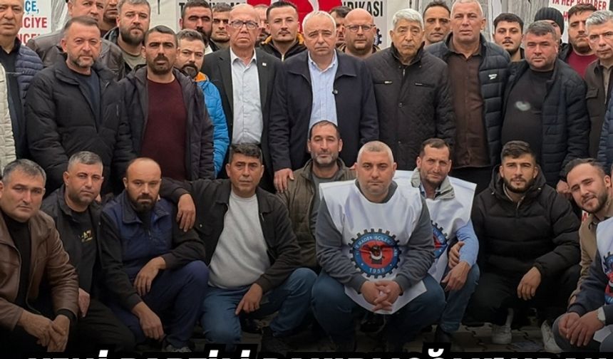 YENİ Partili Bakırlıoğlu’ndan soma madencilerine destek!