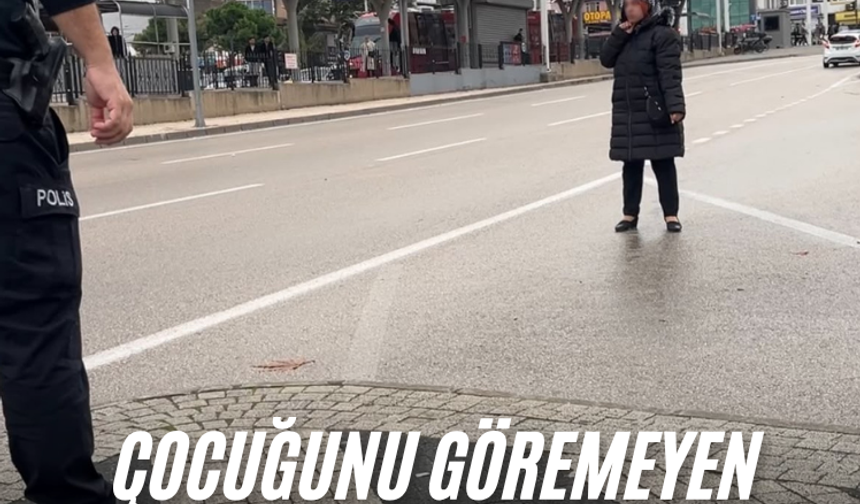 Çocuğunu göremeyen kadın boynuna bıçak dayadı, ekipler ikna etti