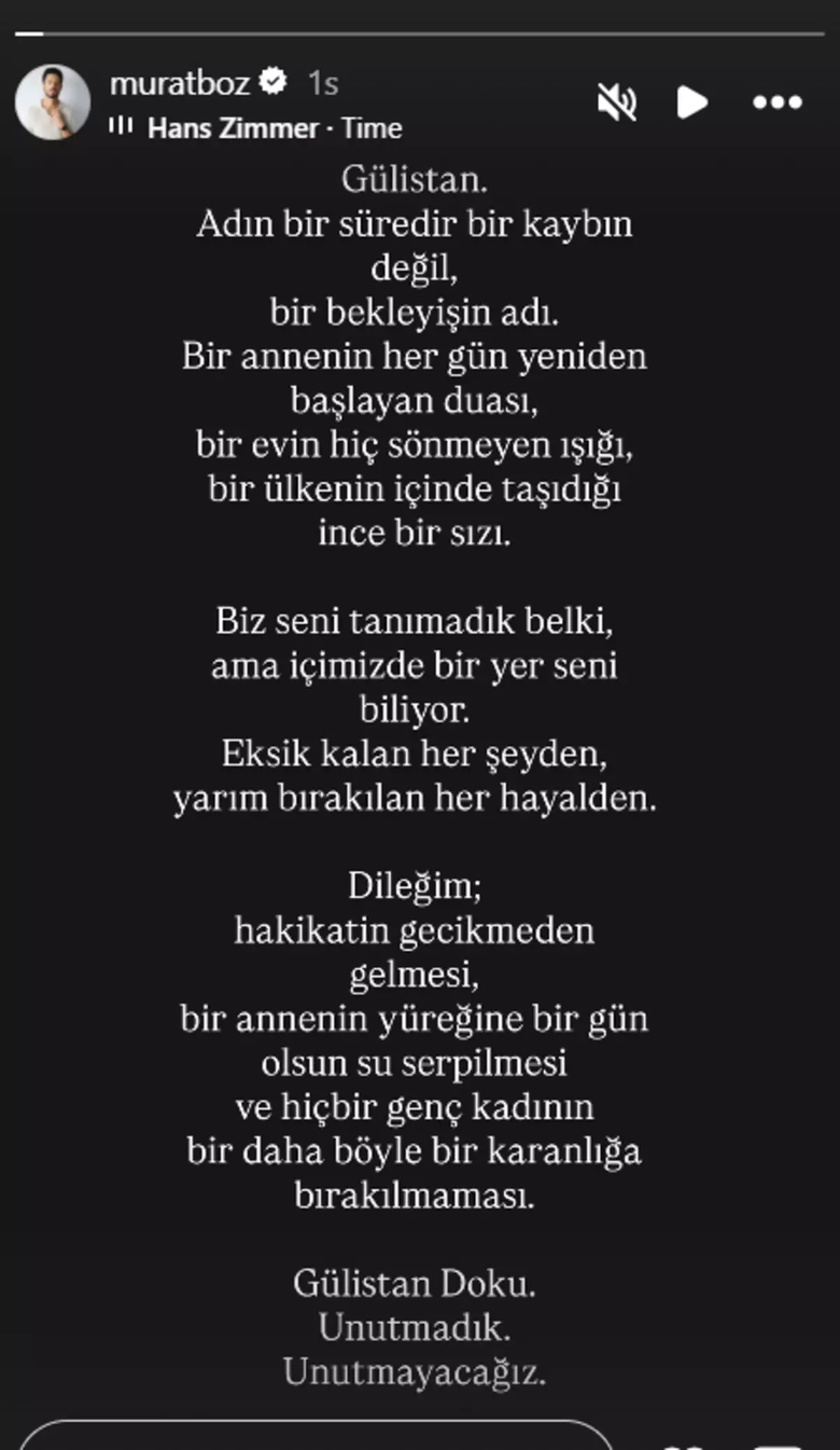 0X0 Murat Bozdan Gulistan Doku Icin Anlamli Agit Telif Haklari Cocuklara Bagislanacak 1777367762541