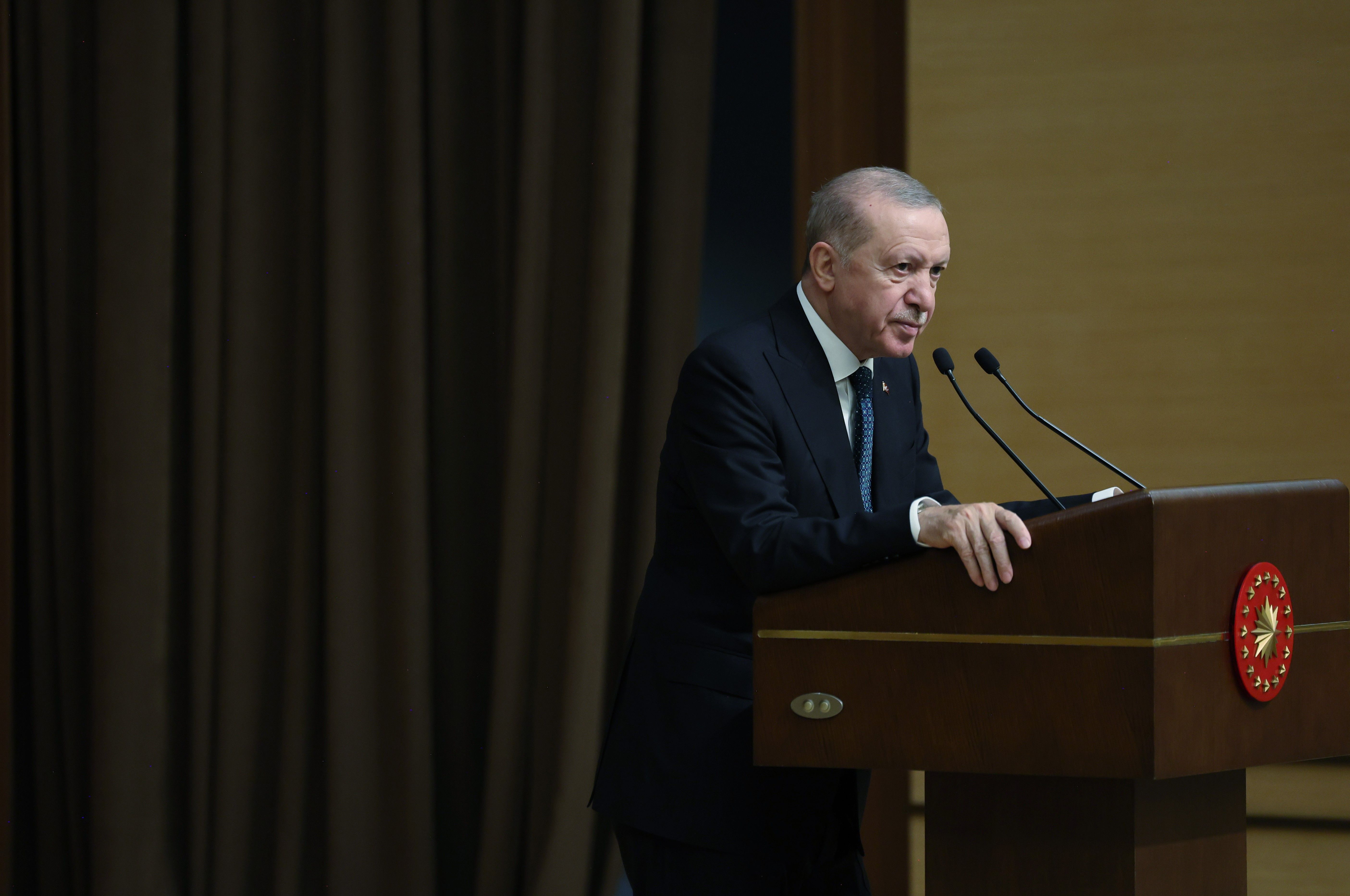 Cumhurbaşkanı Erdoğan: "Bölgemizi kan deryasına çevirenlere boyun eğmeyeceğiz"