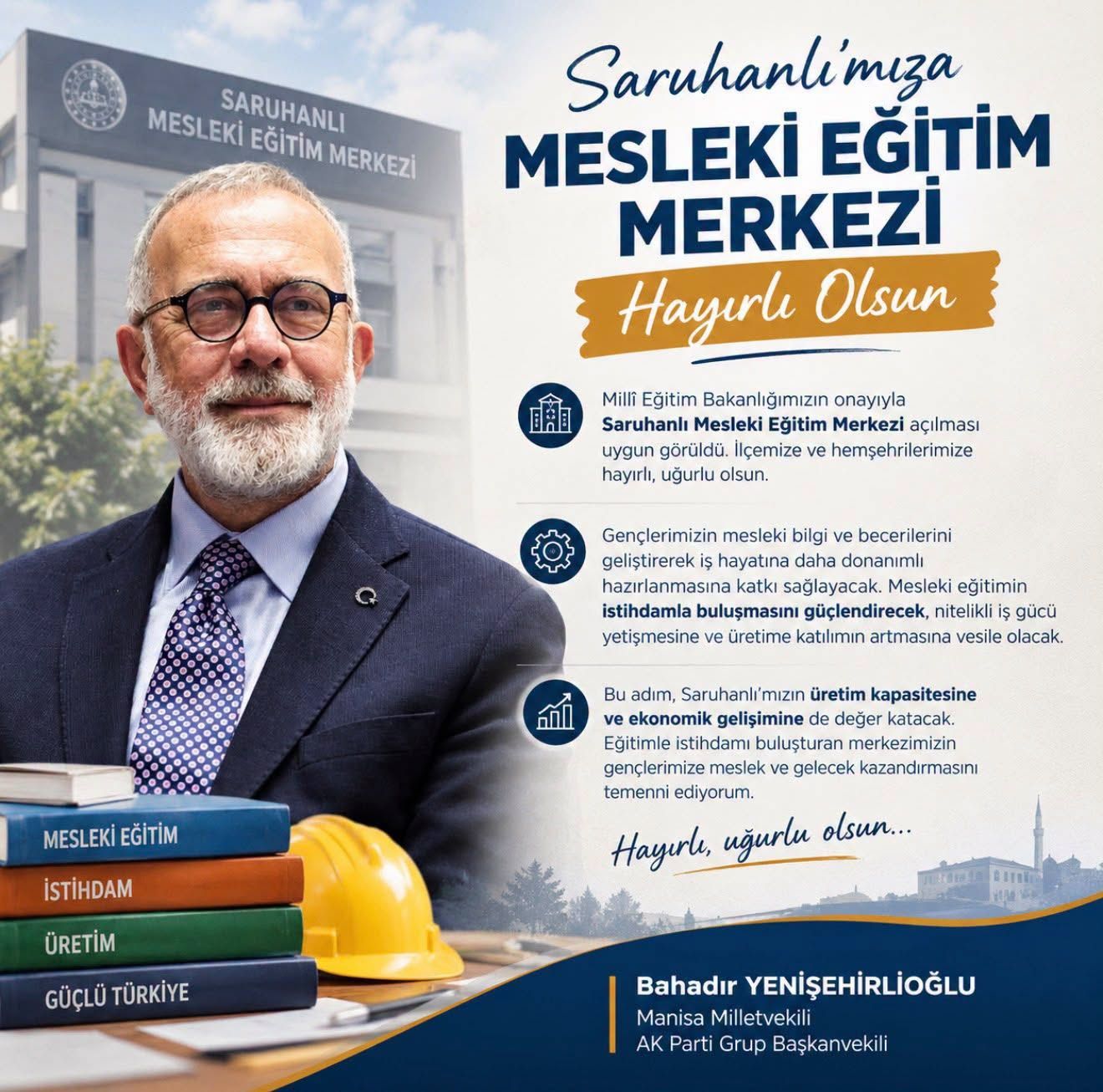 saruhanlıda mesleki eğitim merkezi açılıyor